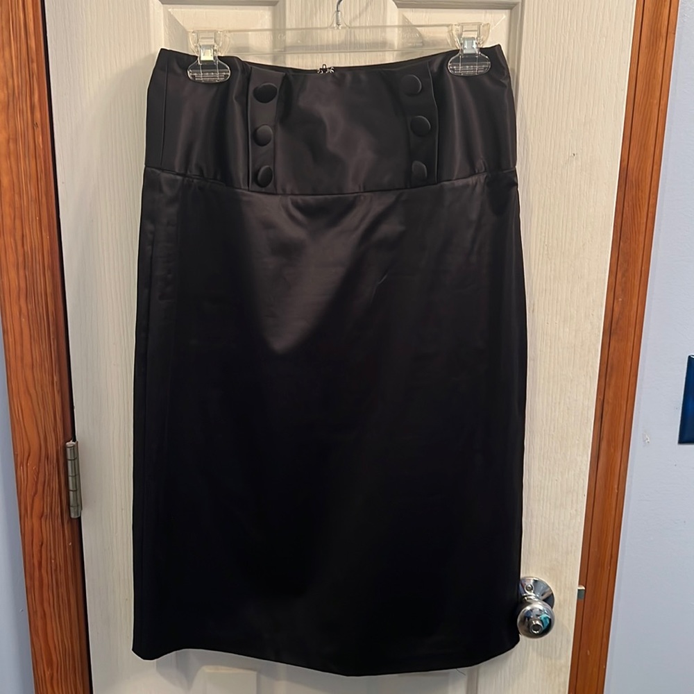 Sexy black pencil skirt